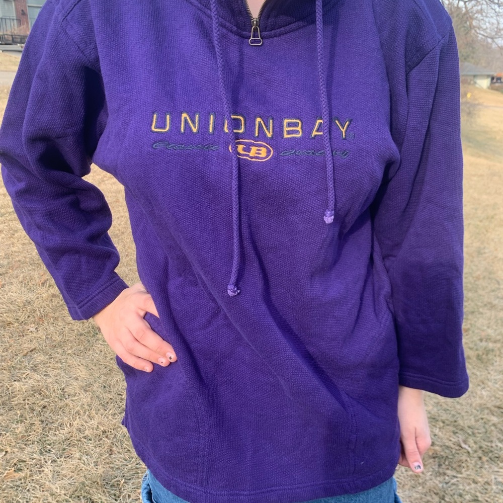 Y2K UNIONBAY Quarter Zip Pullover large